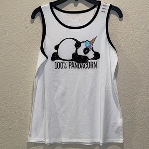 Glitter Pandacorn Tank Top